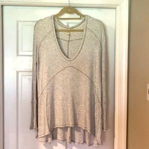 Free people oversized gray tunic size small